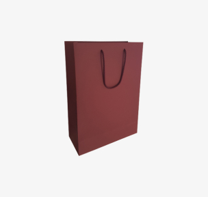 Bordeaux paper bags with fabric handles