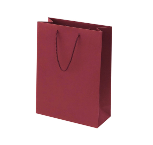Bordeaux paper bags with fabric handles