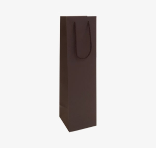 Brown paper bags with fabric handles
