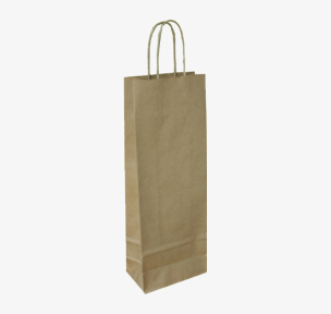 Brown paper bags with twisted handles