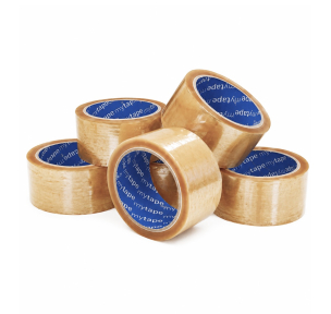 Transparent solvent packing tape