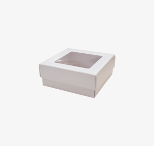Cardboard boxes with window