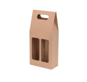 Microcorrugated cardboard box with window