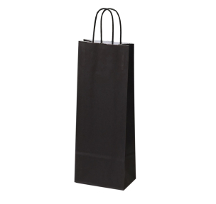 Black paper bags with twisted handles