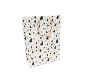 Design bag with fabric handles
