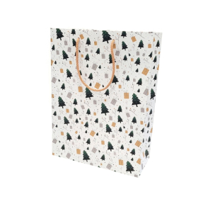 Design bag with fabric handles