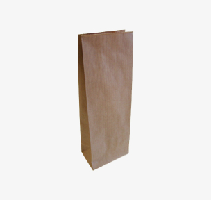 Brown paper block bottom bag 