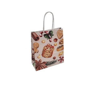 Brown paper bags with twisted handles