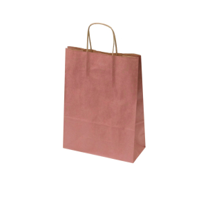 Pink paper bags with twisted handles