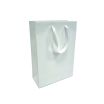 White paper bags with satin ribbon handles thumbnail