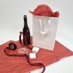 White paper bags with satin ribbon handles thumbnail