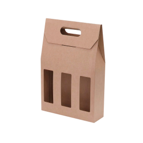 Microcorrugated cardboard box with window