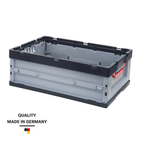 Foldable plastic boxes