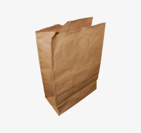 Brown paper block bottom bag 