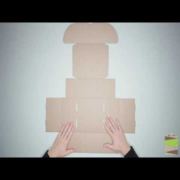 Microcorrugated cardboard box