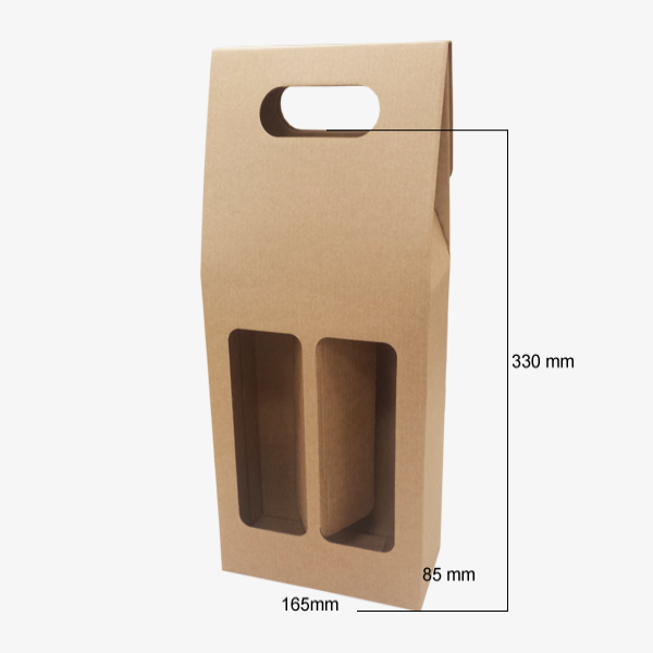 Microcorrugated cardboard box with window