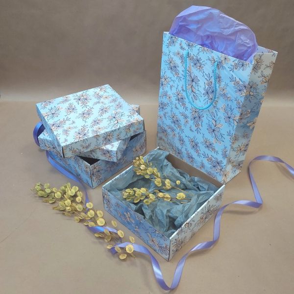 Мешок с дизайном и тканевыми ручками