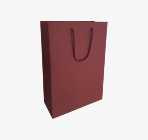 Bordeaux paper bags with fabric handles