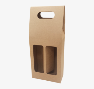 Microcorrugated cardboard box with window