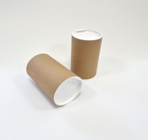 Cardboard tubes with caps