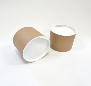 Cardboard tubes with caps