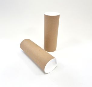 Cardboard tubes with caps