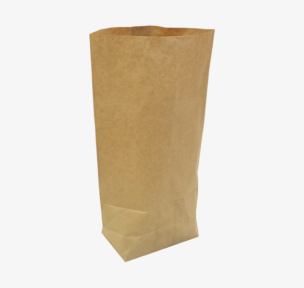 Brown paper block bottom bag 