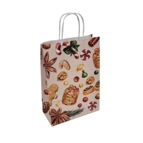 Brown paper bags with twisted handles