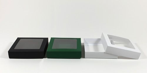 Cardboard boxes with window