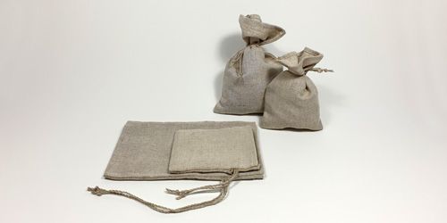 Linen fabric bags