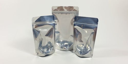 Прозрачные/серебристые мешки с застёжкой зип-лок